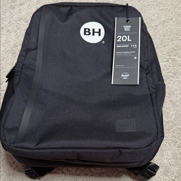 NWT Herschel Supply BH Company Black Backpack unisex